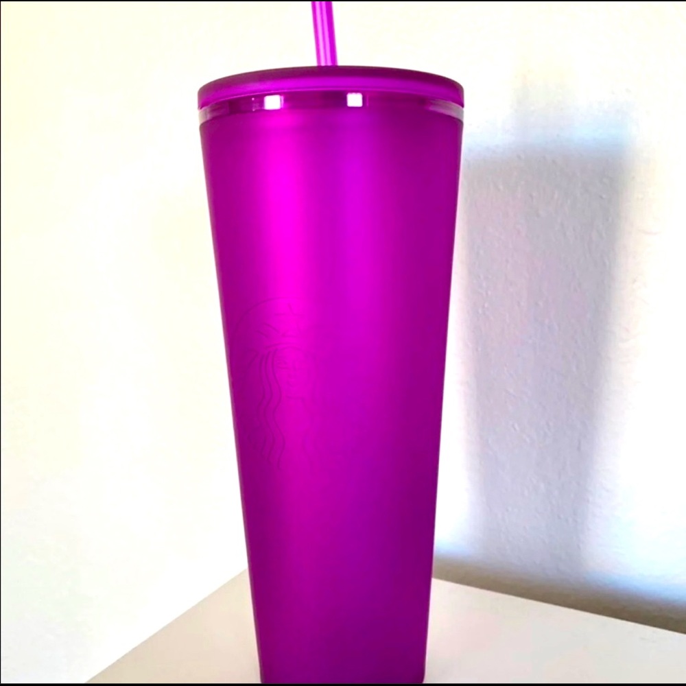 Starbucks Purple Soft Touch 24 oz Venti Cold Cup Tumbler